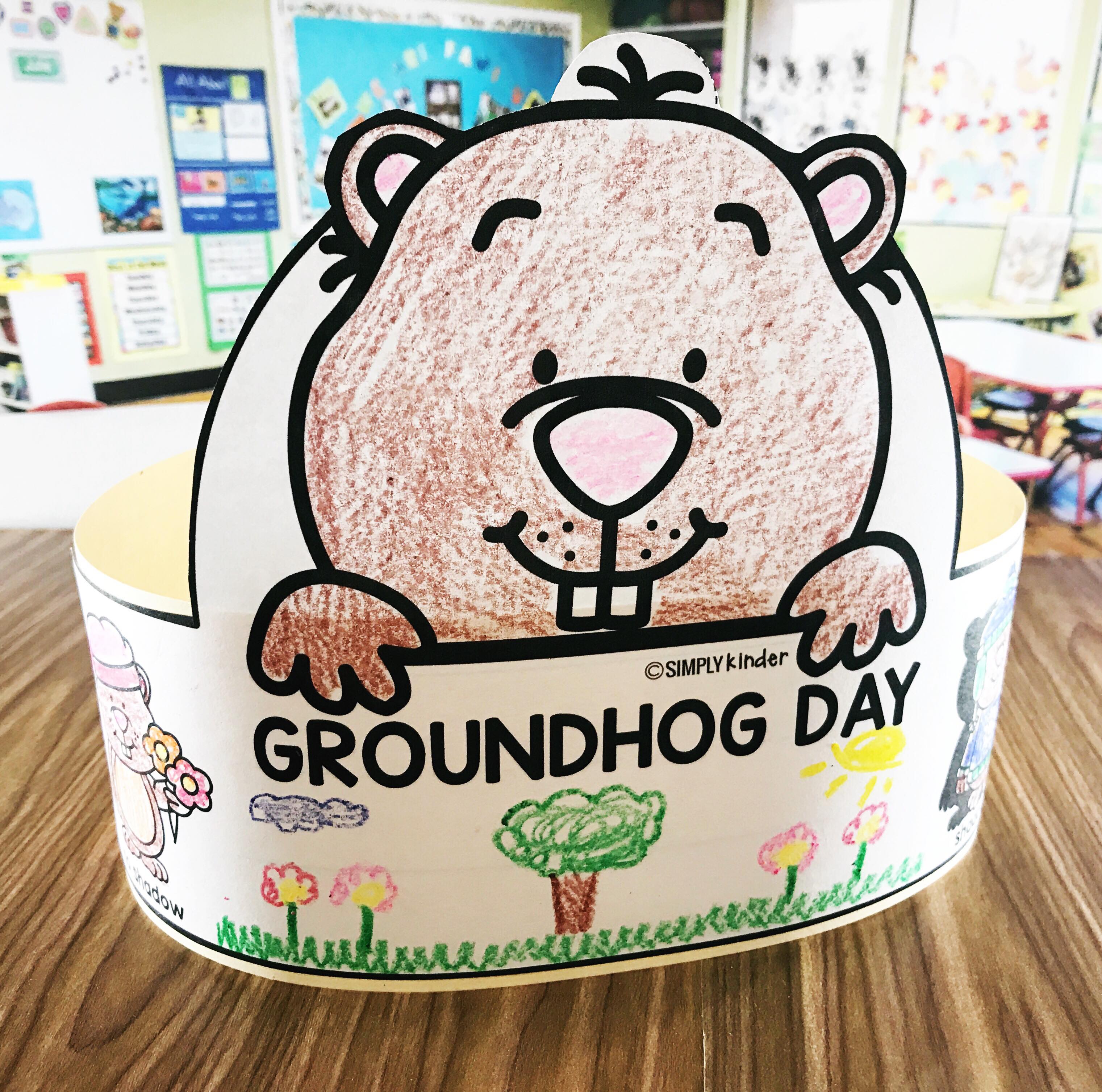 free groundhog day hat - simply kinder